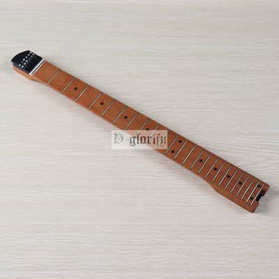 Roasted Maple Wood Headless Guitar 24 Frets Neck image 3