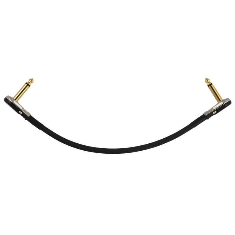 3 Ft Castline Gold Mogami 2524 Guitar Pedal Board Patch Cable TS Low Profile Pancake Connector image 1