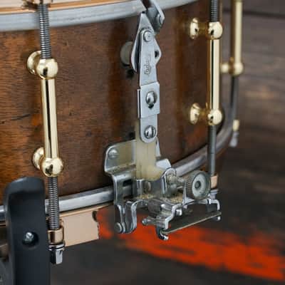 Ludwig 5x14" Solid Shell Snare Drum - 1920s Mahogany image 4