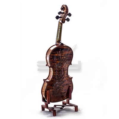 High Quality SKYVN631 Full Size Hand Carved Artist Violin Antique Phoenix Back image 2