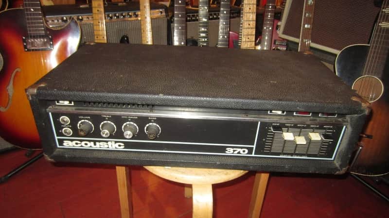 ~1979 Acoustic 370 Bass Amp Head Black image 1