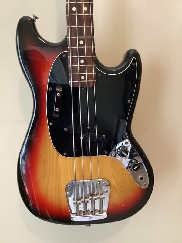 Fender Mustang Bass with Rosewood Fretboard 1978 Sunburst image 1