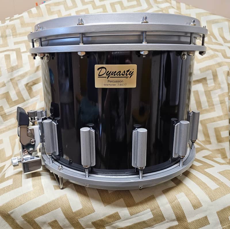 Custom Dynasty DFX Marching Snare Drum - 14" Dynasty Marching Snare Drum - Black image 1
