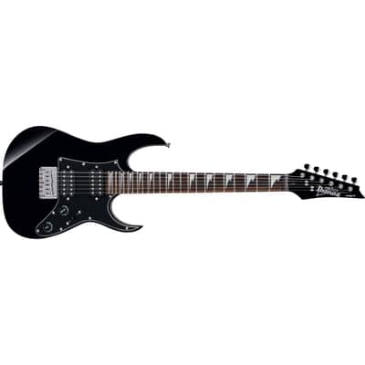 Ibanez GRGM21BKN GIO RG miKro Guitar - Black Night image 2