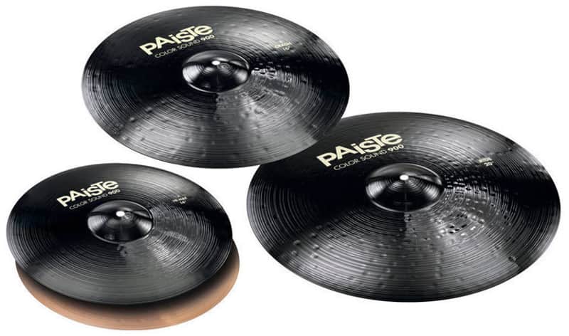 Paiste Cymbal Set Color Sound 900 Black Universal image 1