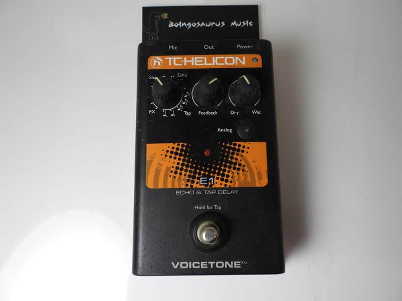 TC Helicon Voicetone E1 Echo & Tap Delay Vocal Effects Pedal Free USA Shipping image 1