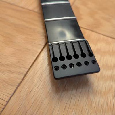 Moses Graphite Headless Neck – NEW Jescar 58118 Stainless Steel Frets + NEW Headless USA Double-Locking Headpiece image 2