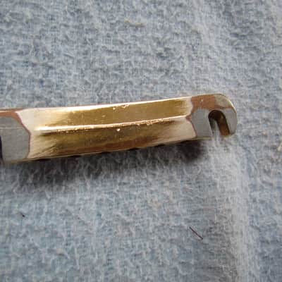 Gibson Style Stop Bar Gold Plated Gibson Stop Bar Shows Some Wear Aftermarket Gold Stop Bar image 2