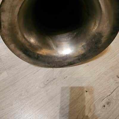 Helicon Eb Tuba Soviet 3 Valves Brass Pipe Wind Instrument Horn USSR Vintage and Rare image 8