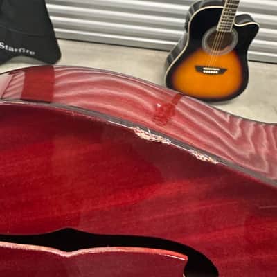 Julio Giuletti A2 Archtop 1960’s - Translucent red wood grain image 6