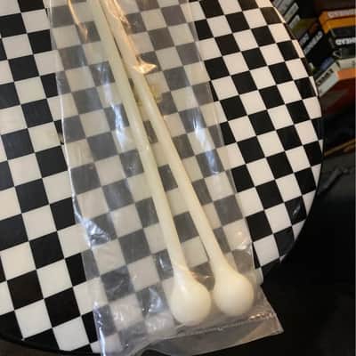 NEW OLD STOCK - Drum Corp by Duplex 1740 R Nylon Bell Mallets White image 2