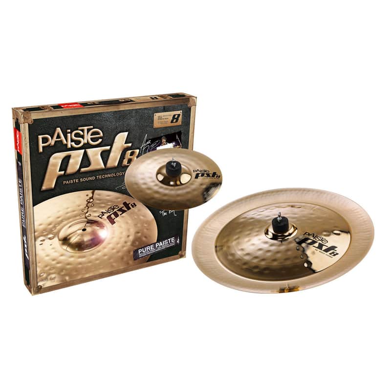 Paiste PST 8 Reflector Rock Effects Pack (10" Splash /18" China) image 1