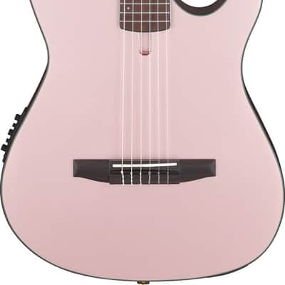 Ibanez FRH10N Thinline Nylon Acoustic Electric Guitar - Rose Gold Metallic Flat (FRH10NRGF) image 14