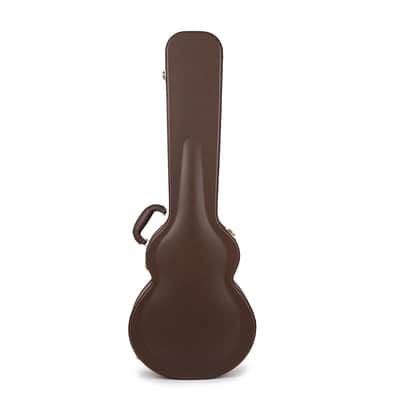 Deluxe Arch Top Wood Case LP-Style Guitars – Brown image 2
