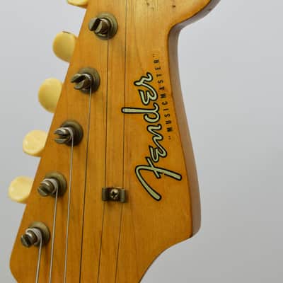 Vintage 1958 Fender Musicmaster Electric Guitar, Maple Fingerboard, Desert Sand w/ Case image 12