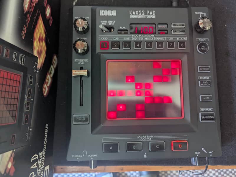 Korg KP3 Kaoss Pad 3 Dynamic Effect / Sampler 2000s - Black image 1