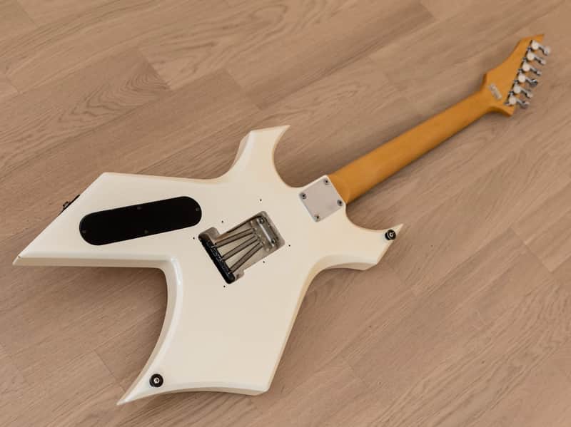 1986 BC Rich Warlock Vintage Electric Guitar White w/ Floyd Rose