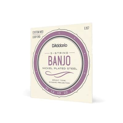 D'Addario 11-22 Custom Medium NPS 5 String Banjo Strings - EJ57 image 5