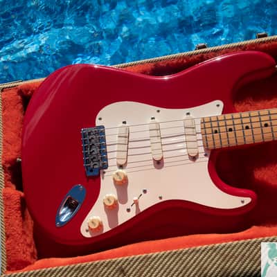 1995 Fender Eric Clapton Artist Series Stratocaster with Lace Sensor Pickups - Rare Torino Red - Yamano Export w COA - Pro Set Up! (Perfect Frets/Action/Intonation) image 8