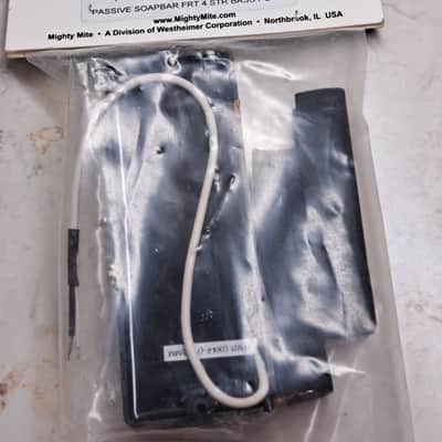 Mighty Mite SP4-F/BK Passive Soapbar 4-String Bass Guitar Pickup - Black Finish- Sealed NOS Unused! image 5