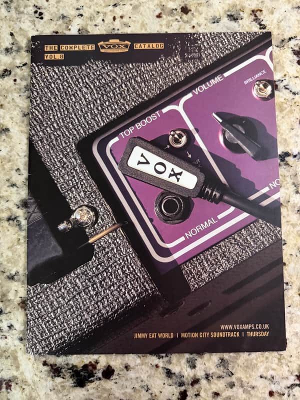 Vox Catalog 2006 AC15 AC 30 Custom Classic Wah Valvetronix Pedals image 1