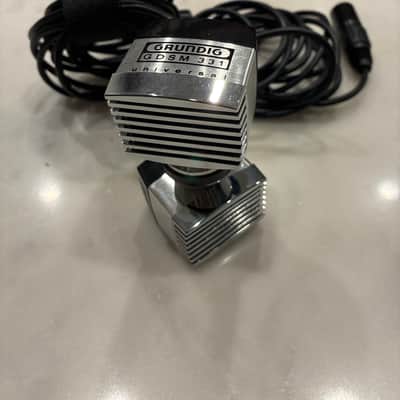Grundig GDSM331 1966 Stereo Dynamic Mics - Silver/Black image 1