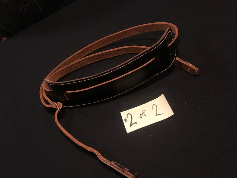 Bobby Lee Vintage 70's Guitar Strap 1970's - leather image 1