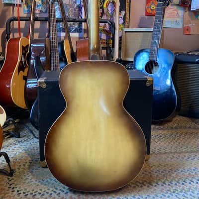 Truetone (Kay) Archtop with factory DeArmond Pickup  1950s Light Burst image 5