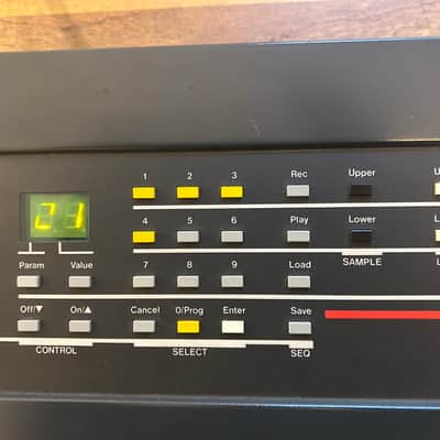 Ensoniq Mirage DSK-1 Digital Sampling Keyboard (red stripe) 1986 - Black image 8