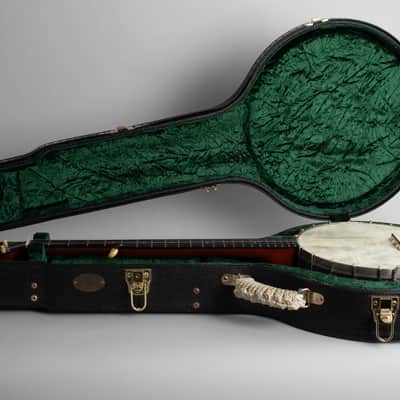 Fairbanks No. 0 5 String Banjo (1905), ser. #22907, black tolex hard shell case. image 10