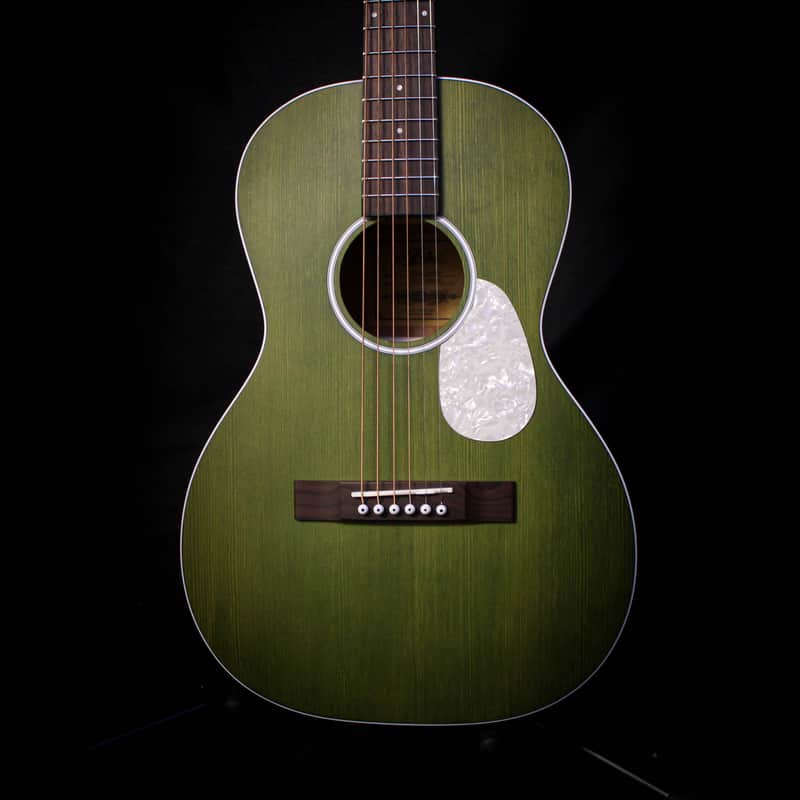 Aria Urban Player Parlor Acoustic Guitar - Green image 1