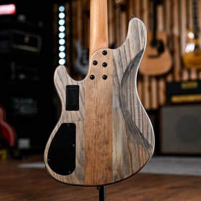 Cort GB-MODERN 4-String OPCG Electric Bass w/case Open Pore Black / Charcoal Grey image 2