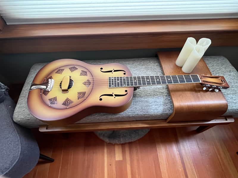 National Reso-Phonic Triolian 2021 - Walnut Burst - Steel image 1