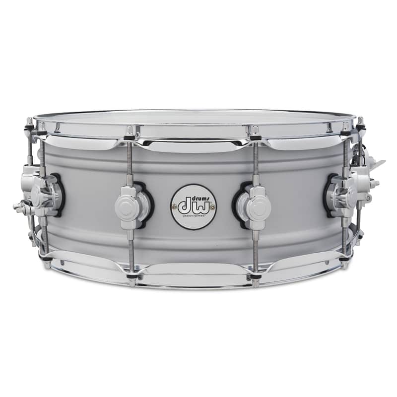 DW Design Series Matte Aluminum 5.5x14" Snare Drum image 1