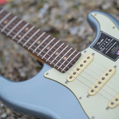 Fender American Ultra Luxe Vintage '60s Stratocaster, Rosewood Fingerboard - Ice Blue Metallic image 8