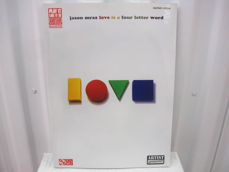 Jason Mraz Love is a Four Letter Word Sheet Music Song Book Guitar Tab Tablature image 1