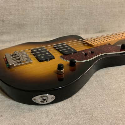 2012 Fender Pawn Shop Reverse Jaguar 32” Scale Bass Sunburst Upgraded Active Electronics & Coil Tap + TKL Case image 8