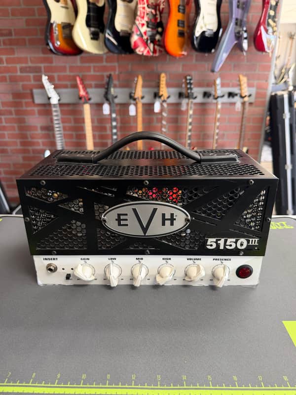 EVH 5150 III LBX 2-Channel 15-Watt Guitar Amp Head 2010s - Black with White Control Panel image 1