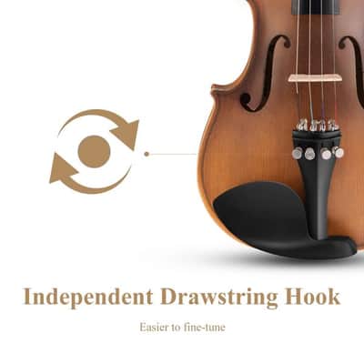 3/4 Violin Set Bundle Full Kit with Hard Case and Accessories image 7