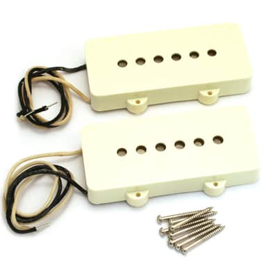 Genuine Fender Pure Vintage '65 Jazzmaster Guitar Pickups Set - VINTAGE WHITE image 4