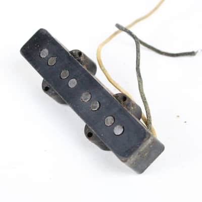 1965 Vintage Fender Jazz Bass NECK Pickup Rewound L-Series Grey Bottom USA 1960s Pre-CBS image 3