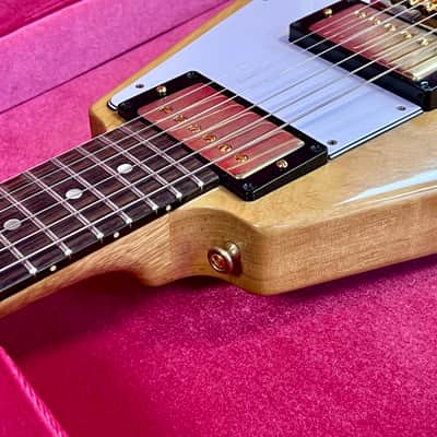 Gibson Custom 1958 Korina Flying V Reissue, VOS, Natural with Case 2023 image 13