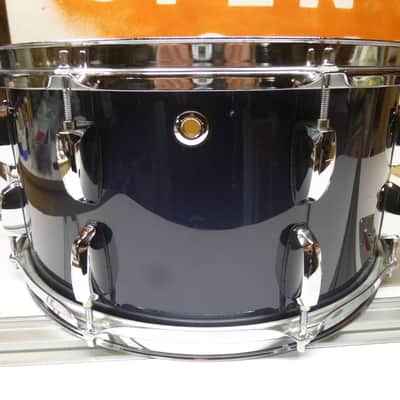 Double A Drums 7.5x14" snare drum former 1st gen Pearl Session tom, ocean blue wrap, video image 3