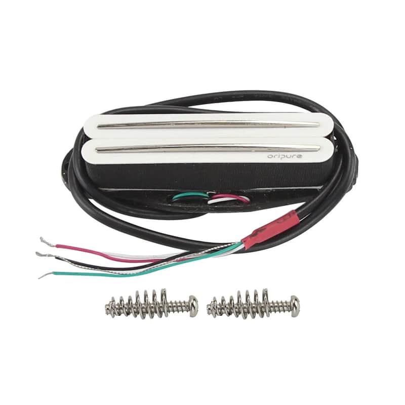 OriPure Hot Dual Rail Humbucker Alnico 5 ST Guitar Pickup 13K for FD ST White image 1