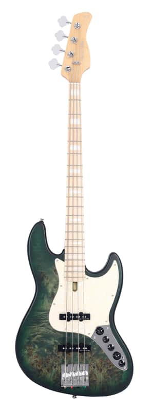 MARCUS MILLER V7 SWAMP ASH-4 REISSUE TRANS GREEN SATIN image 1