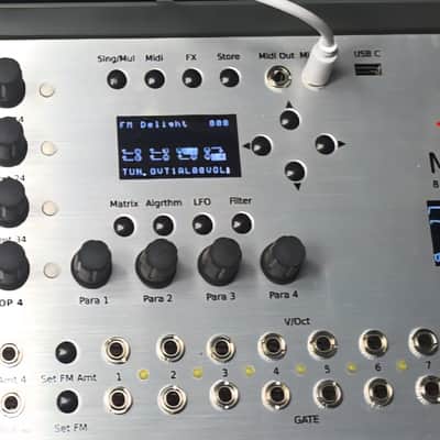 JoMox Mod FM mounted in Amo box with behringer power supply image 3