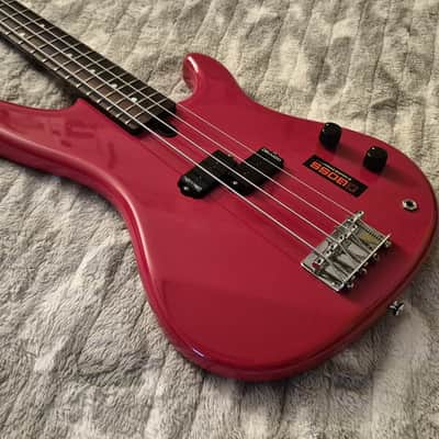 1988 Yamaha RBX200 w/ DiMarzio Pickup - OHSC - Candy Apple Red - Black Gloss Neck - 4-String Bass image 3