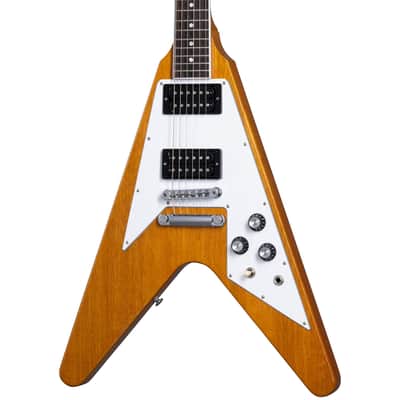 Gibson 70s Flying V Electric Guitar - Antique Natural image 1