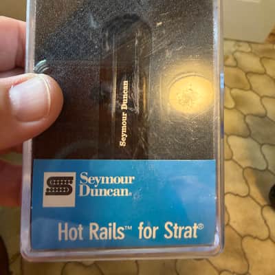 Seymour Duncan SHR-1n Hot Rails Strat Neck Pickup 2010s - Black image 2