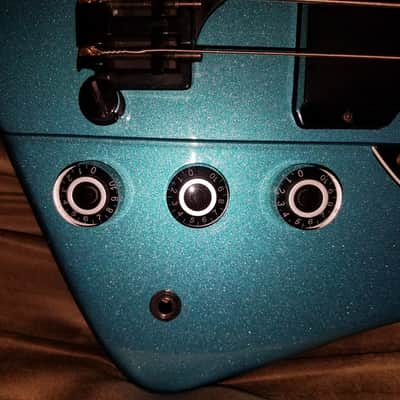 2007 Epiphone Limited Edition Custom Shop Thunderbird Pelham Blue image 2